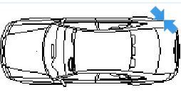  Audi A6 in top view dwg model