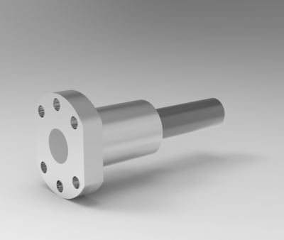 Solid-works 3D CAD Model of Ball screw linear actuators with flang NUT, P=5, D=20	B=44	Ball Dia=3,175