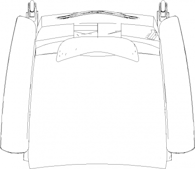 800mm Wide Assistant Senior Chair Plan dwg Drawing