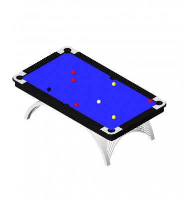 Modern pool table  revit model