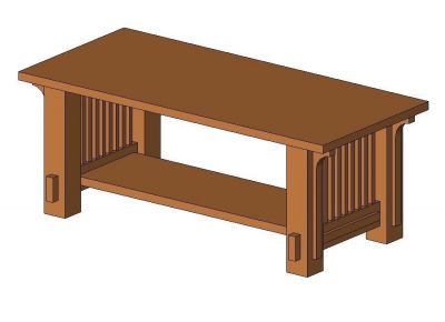 Table - Coffee Revit Family 7