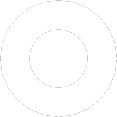 80mm Top Length Circular Saucer Light Plan dwg Drawing