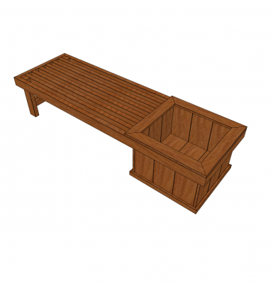 Planter bench skp model 