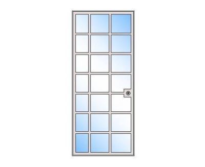 Glass Panel Door dwg