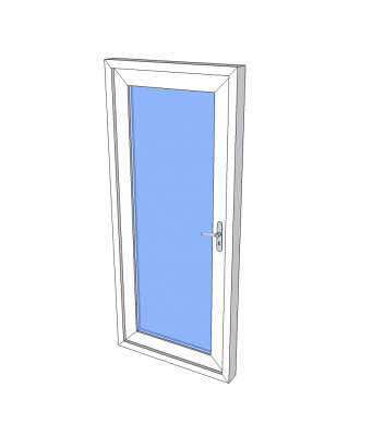 Modèle de porte-fenêtre en PVC