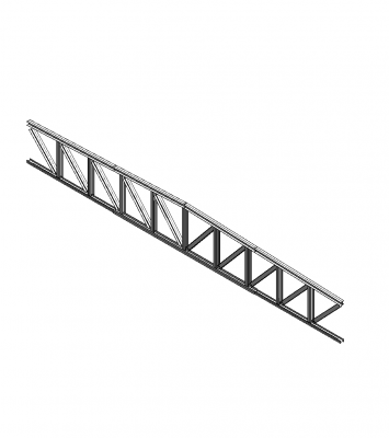 Steel truss Revit model