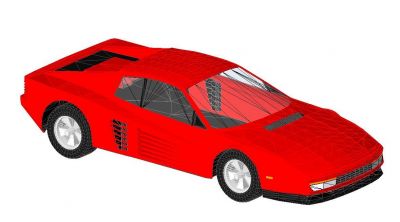 Ferrari Testarossa Revit Family 