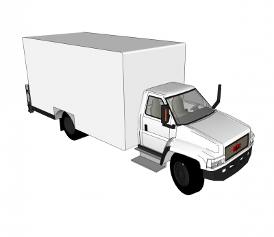 Caminhão de entrega modelo Sketchup