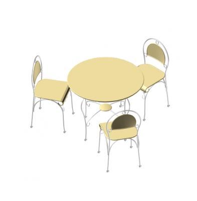 table et chaises d'extérieur