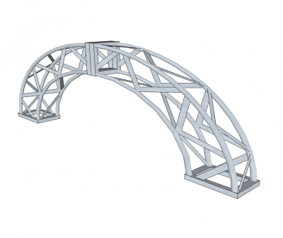 Circular truss sketchup model