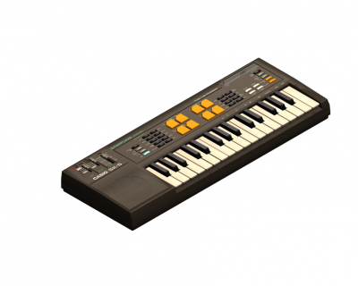 Music keyboard 3DS Max