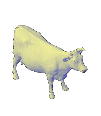牛の3D CADモデル