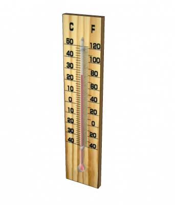 Thermomètre sketchup modèle