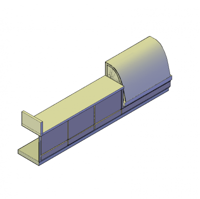 affichage de boulangerie bloc CAD compteur 3D