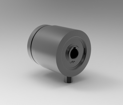 Autodesk Inventor 3D CAD Model of Friction Clutch, 0.6250 in Bore, Pilot Mount, Air Engaged 1/8 NPT.