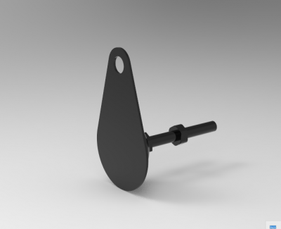 Fusion 360 (step file) 3D CAD Model of Swivel Caster Adjustable Goblet Block L102	Load 4.3	Mass 186(g)