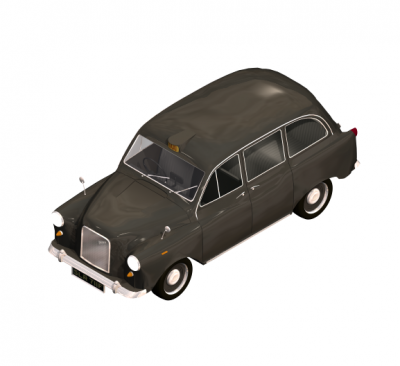 London taxi 3DS Max model