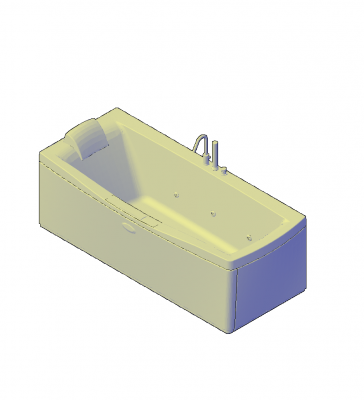 Modello 3D AutoCAD Bagno termale