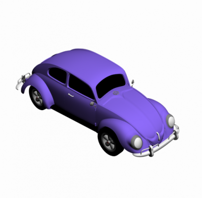 Modelo VW beetle 3D Studio max