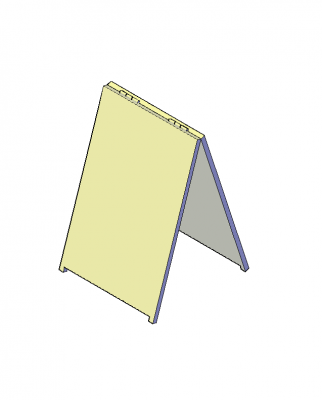 bloque de AutoCAD 3D Tarjeta de emparedado