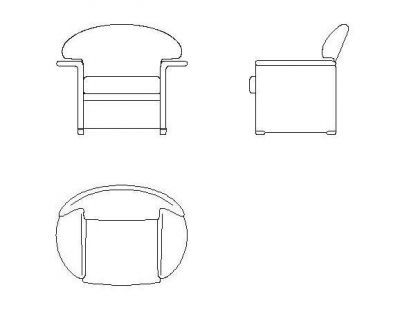 爱情座椅2D CAD块