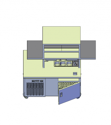 Modelo Sandwich Station 3D CAD