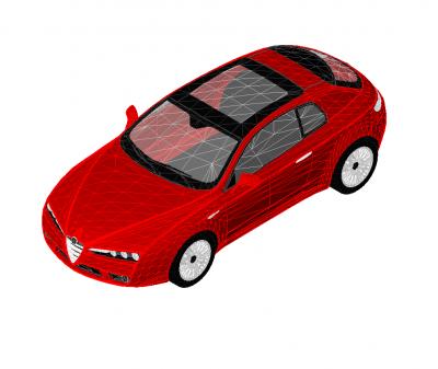 Модель Alfa Romeo Brera Revit
