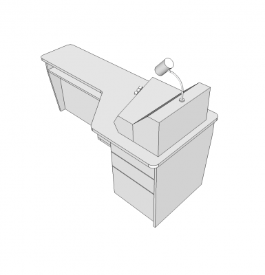Refraction desk Sketchup model