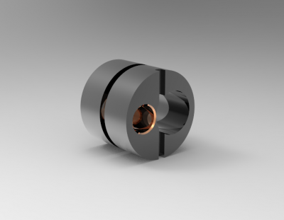 Solid-works 3D CAD Model of Eccentric Bush for Side Thrust Pin, d1-16	d2-25	d3-25	Thread-M6	h-18