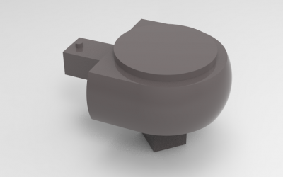Autodesk Inventor ipt file 3D CAD Model of Compact ratchets tool: 1/2	D(mm)=41	E(mm)=26	L(mm)=27	Mass(g)=285