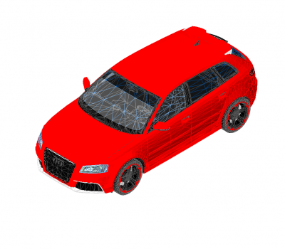 Модель Audi RS3 Revit