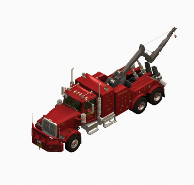 грузовик Recovery 3D Max блок