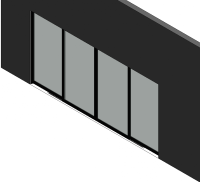 Cuatro puertas de panel deslizante RFA