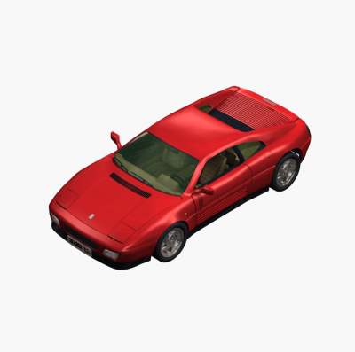 modelo Ferrari 348 CAD en 3D