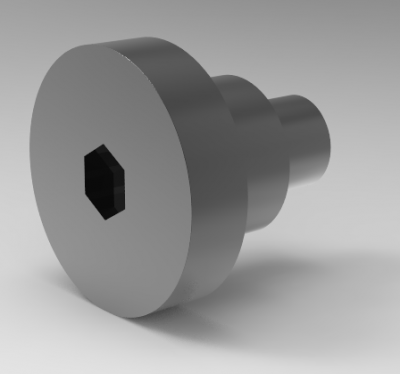  Autodesk Inventor 3D CAD Model of Axle Pin Bolt M3, L8