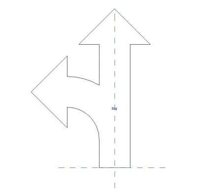 Direction Arrows - Straight & Turn Revit Family 