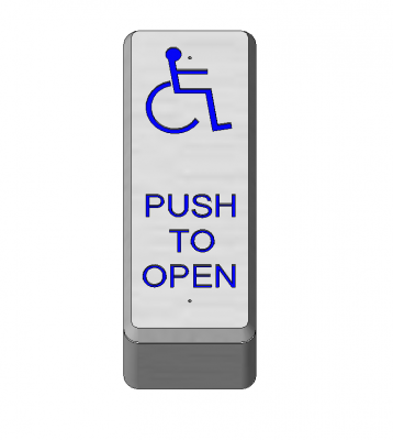 Disabled access button Revit model