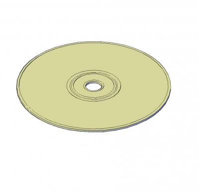Blocco CAD CD 3D di dwg