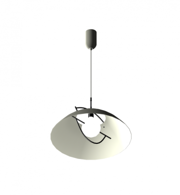 Metal hanging pendant light 3d max block