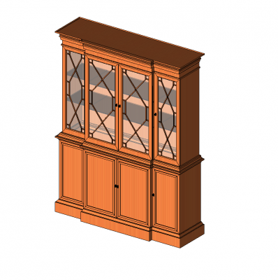 Display cabinet Revit model 
