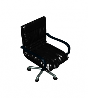 3DS Max chaise de bureau modèle en cuir