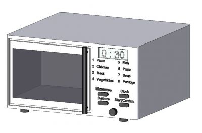 Microwave Oven Revit Family 5