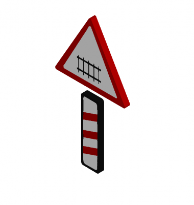 Level crossing sign dwg