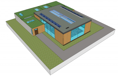Sports clinic Sketchup model