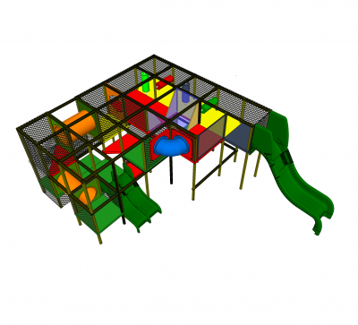 Modelo de Sketchup de playground indoor