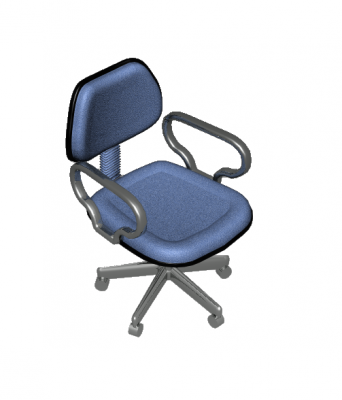 3D Max модель Офисное кресло с подлокотниками