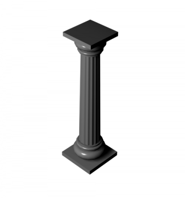 Roman column 3D MAX block