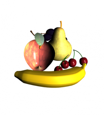 3ds max bloque de la fruta