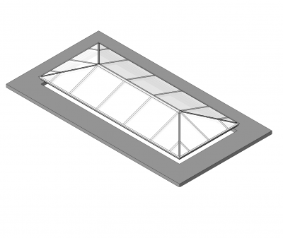 Atrium Dach Design Revit Modell