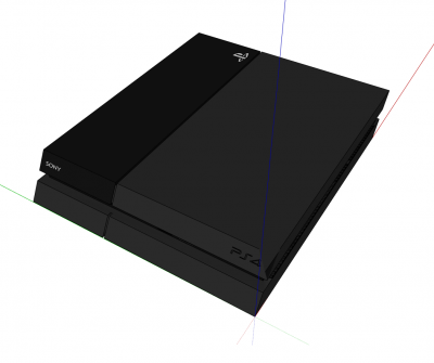 Sony Playstation 4 Sketchup-Modell